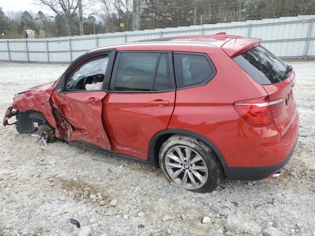 5UXWZ7C38H0V93308 - 2017 BMW X3 SDRIVE28I RED photo 2