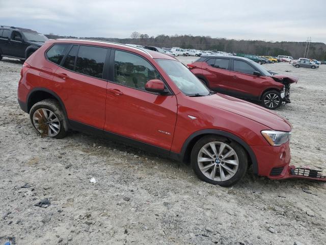 5UXWZ7C38H0V93308 - 2017 BMW X3 SDRIVE28I RED photo 4