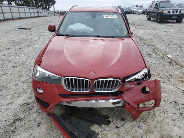 5UXWZ7C38H0V93308 - 2017 BMW X3 SDRIVE28I RED photo 5