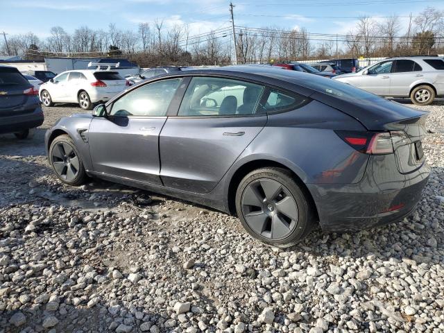 5YJ3E1EB4NF274339 - 2022 TESLA MODEL 3 GRAY photo 2