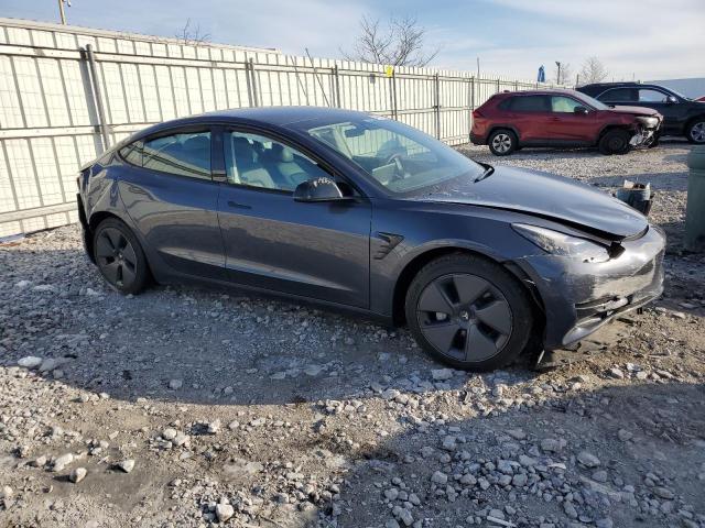 5YJ3E1EB4NF274339 - 2022 TESLA MODEL 3 GRAY photo 4