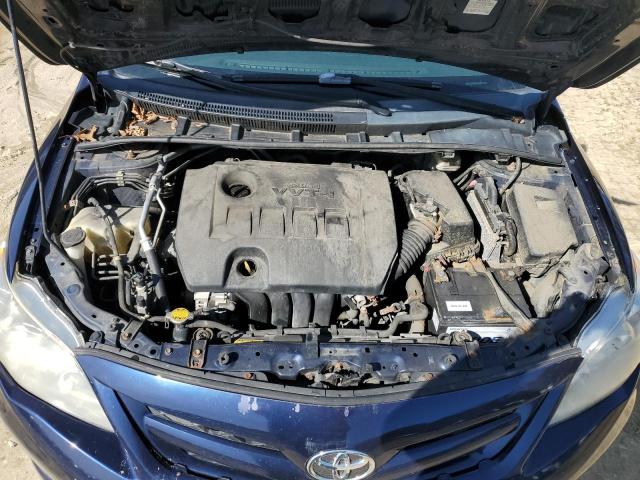 2T1BU4EEXBC575806 - 2011 TOYOTA COROLLA BASE BLUE photo 11