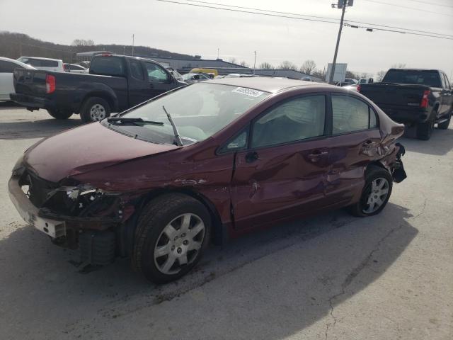 1HGFA16507L141869 - 2007 HONDA CIVIC LX RED photo 1