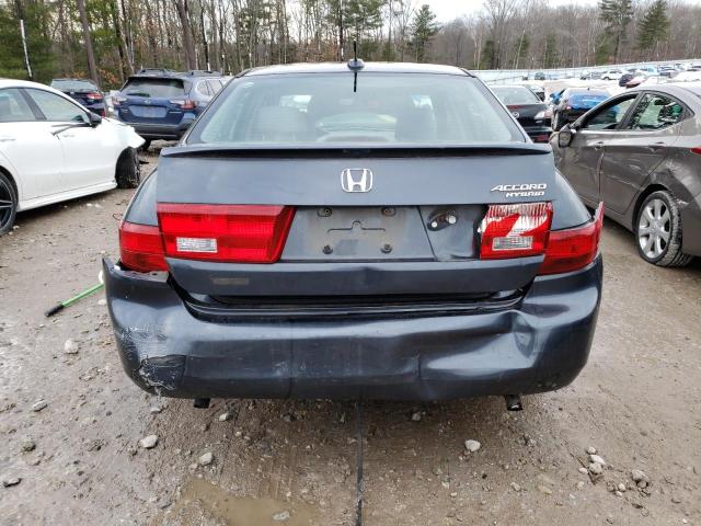 JHMCN36435C003277 - 2005 HONDA ACCORD HYBRID GRAY photo 6