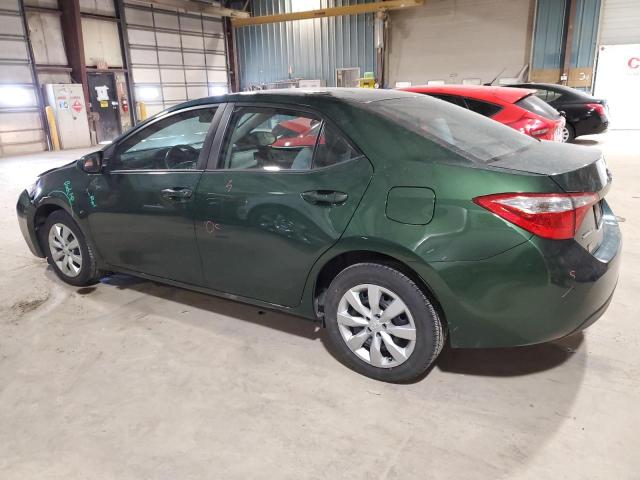 2T1BURHE3GC694491 - 2016 TOYOTA COROLLA L GREEN photo 2