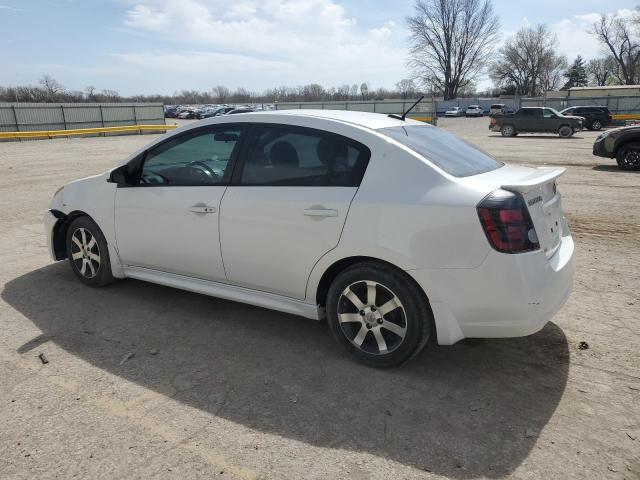 3N1AB6AP3CL763346 - 2012 NISSAN SENTRA 2.0 WHITE photo 2