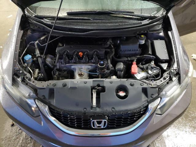 19XFB2F92EE073682 - 2014 HONDA CIVIC EXL ნაცრისფერი ფოტო 11