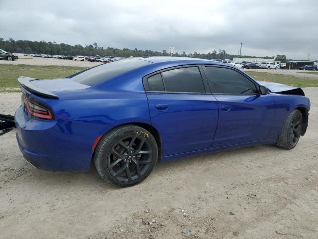 2C3CDXBG4KH724927 - 2019 DODGE CHARGER SXT BLUE photo 3