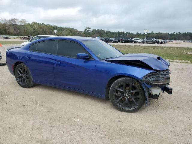 2C3CDXBG4KH724927 - 2019 DODGE CHARGER SXT BLUE photo 4