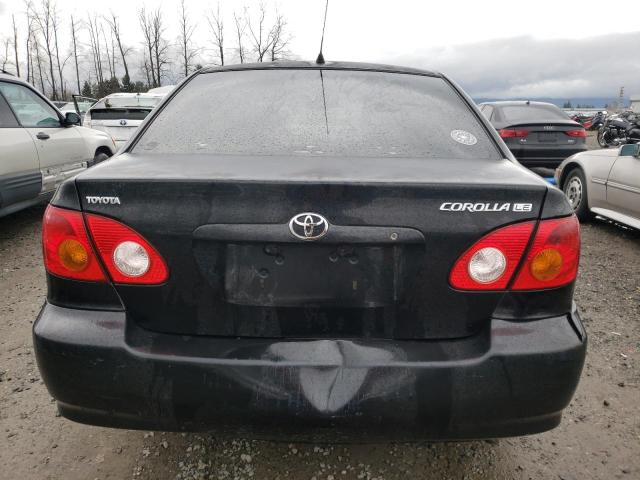 2T1BR38EX3C154659 - 2003 TOYOTA COROLLA CE BLACK photo 6