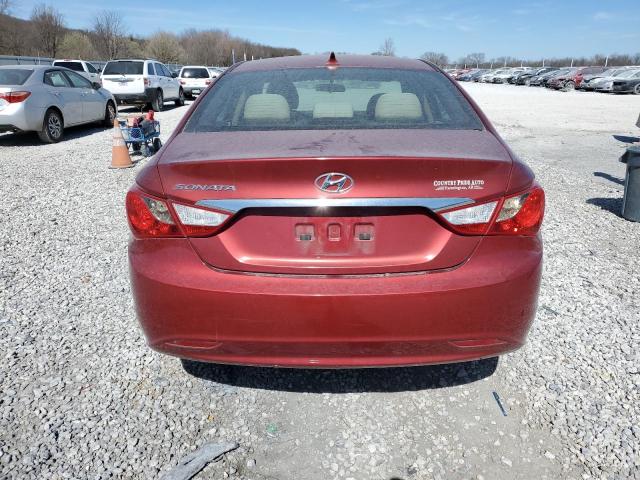 5NPEB4AC7BH261485 - 2011 HYUNDAI SONATA GLS RED photo 6