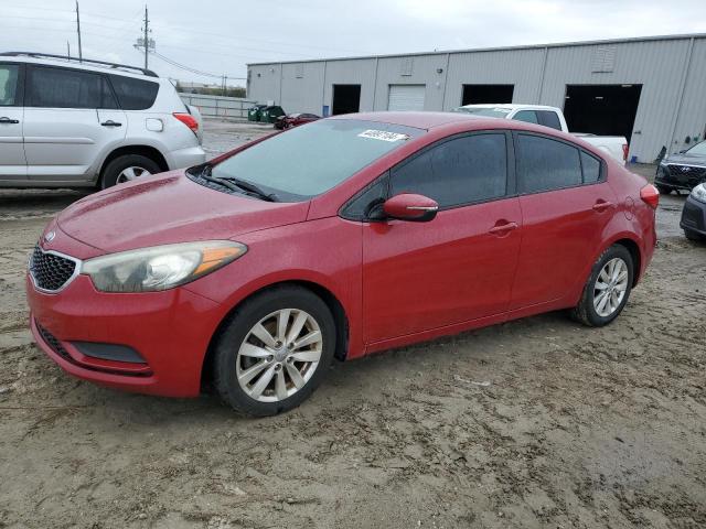 KNAFX4A65E5087787 - 2014 KIA FORTE LX RED photo 1