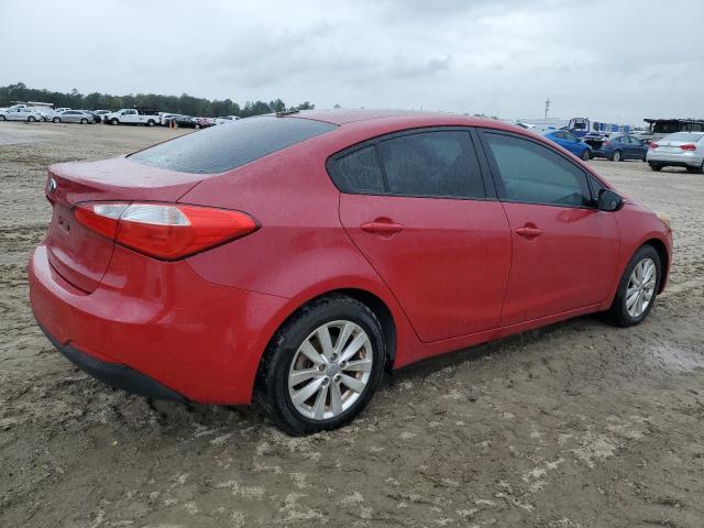 KNAFX4A65E5087787 - 2014 KIA FORTE LX RED photo 3