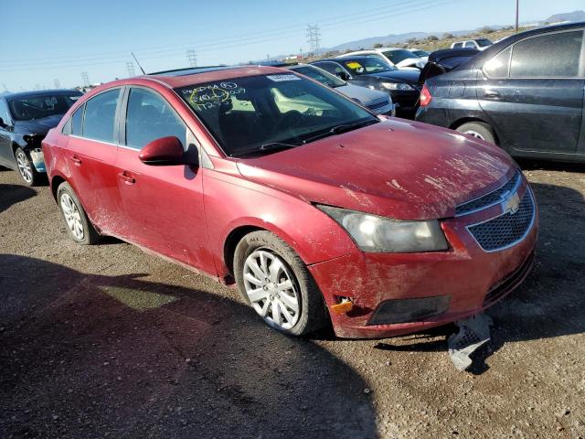 1G1PF5S92B7299158 - 2011 CHEVROLET CRUZE LT RED photo 4