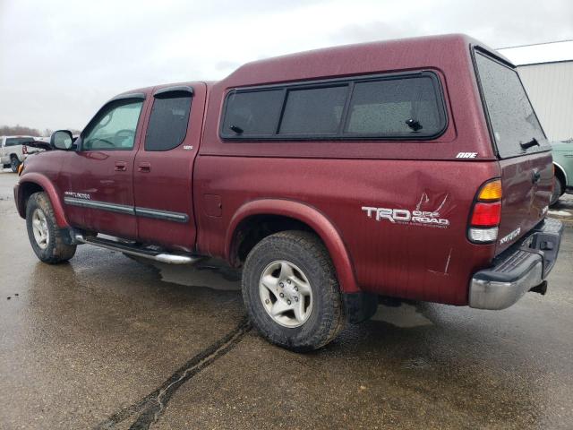5TBBT44143S415584 - 2003 TOYOTA TUNDRA ACCESS CAB SR5 BURGUNDY photo 2