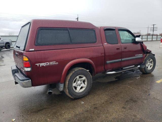 5TBBT44143S415584 - 2003 TOYOTA TUNDRA ACCESS CAB SR5 BURGUNDY photo 3