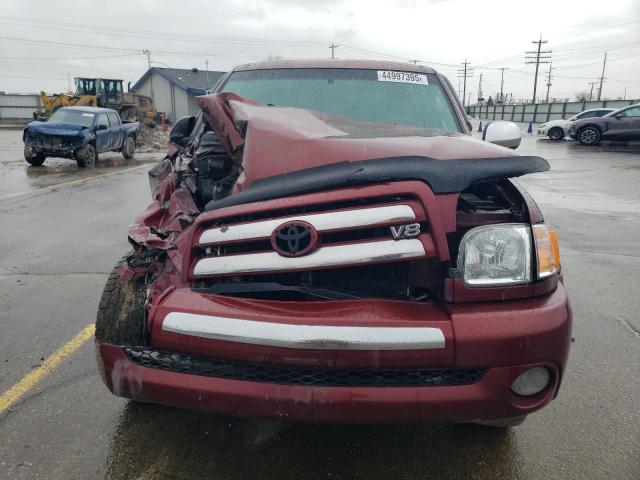 5TBBT44143S415584 - 2003 TOYOTA TUNDRA ACCESS CAB SR5 BURGUNDY photo 5