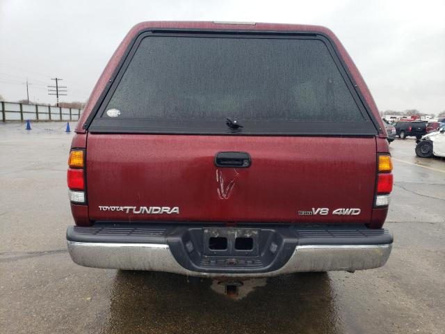 5TBBT44143S415584 - 2003 TOYOTA TUNDRA ACCESS CAB SR5 BURGUNDY photo 6