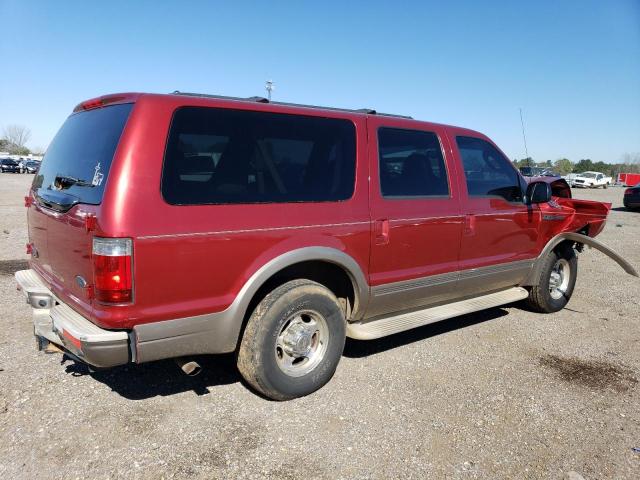 1FMNU44L95ED43594 - 2005 FORD EXCURSION EDDIE BAUER RED photo 3