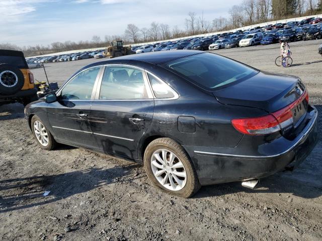 KMHFC46F17A155483 - 2007 HYUNDAI AZERA SE BLACK photo 2