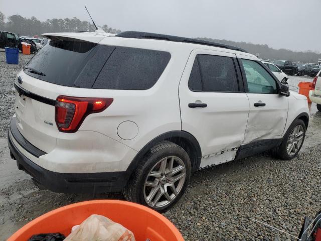 1FM5K8GT4JGB38157 - 2018 FORD EXPLORER SPORT Белый фото 3