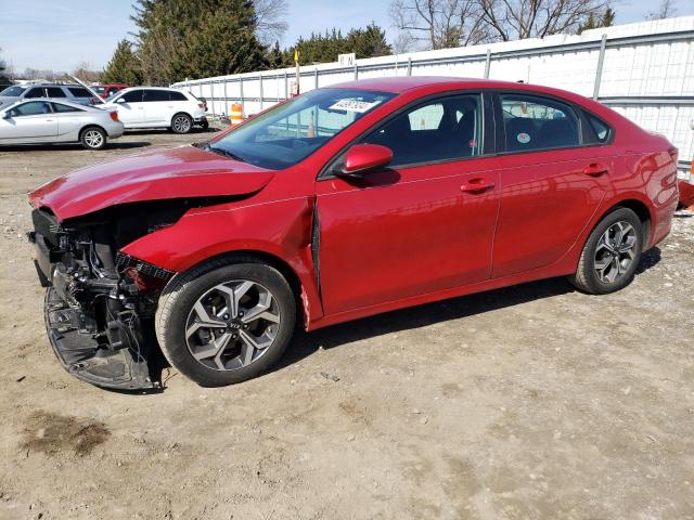 3KPF24AD9ME357719 - 2021 KIA FORTE FE RED photo 1