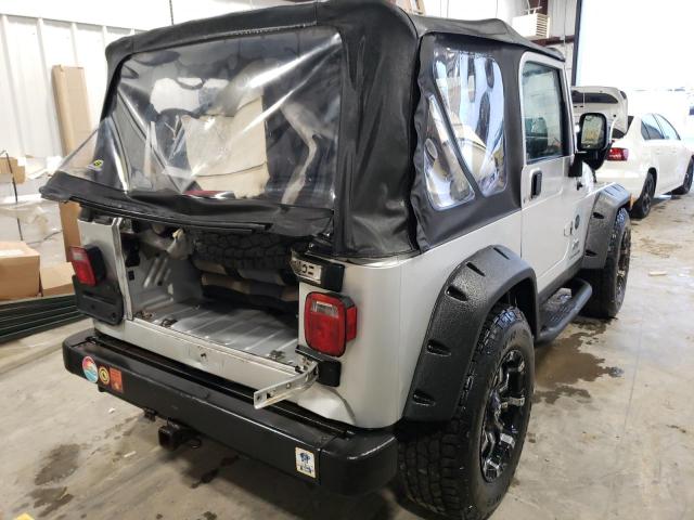 1J4FA39S45P357638 - 2005 JEEP WRANGLER X SILVER photo 3