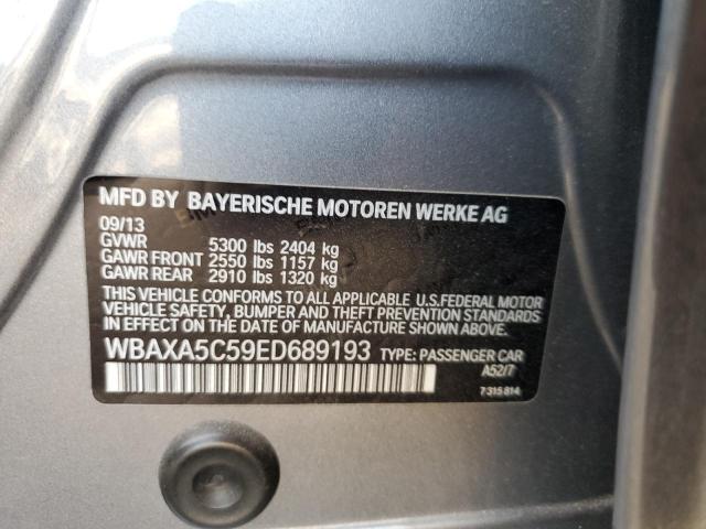 WBAXA5C59ED689193 - 2014 BMW 535 D GRAY photo 12