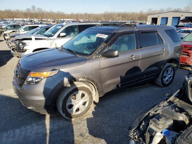 1FM5K8AR3EGC37863 - 2014 FORD EXPLORER POLICE INTERCEPTOR GRAY photo 1