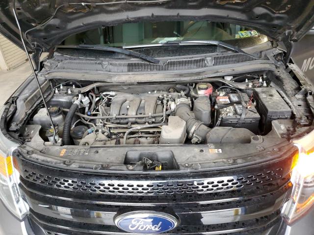 1FM5K8AR3EGC37863 - 2014 FORD EXPLORER POLICE INTERCEPTOR GRAY photo 12