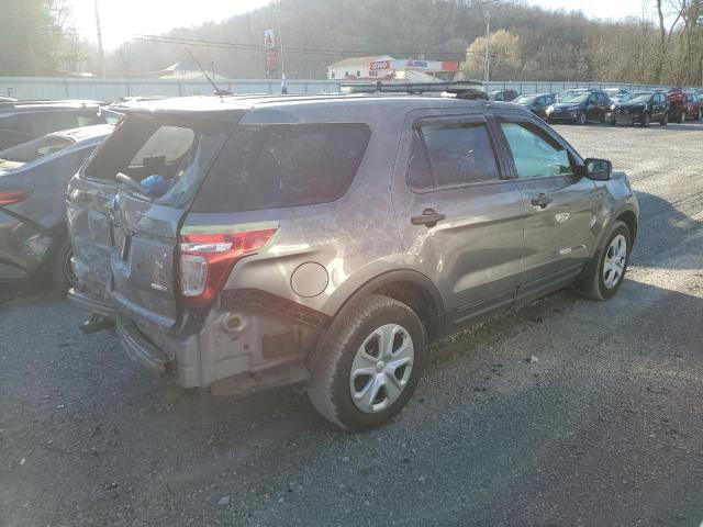 1FM5K8AR3EGC37863 - 2014 FORD EXPLORER POLICE INTERCEPTOR GRAY photo 3