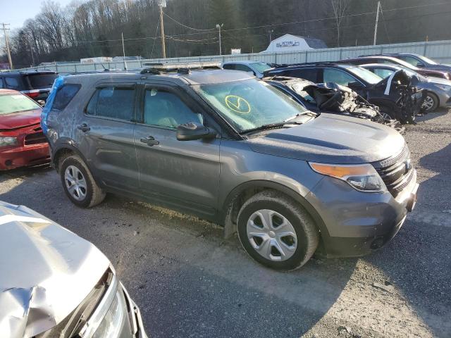 1FM5K8AR3EGC37863 - 2014 FORD EXPLORER POLICE INTERCEPTOR GRAY photo 4