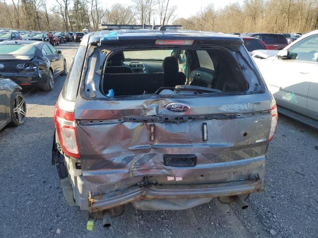 1FM5K8AR3EGC37863 - 2014 FORD EXPLORER POLICE INTERCEPTOR GRAY photo 6