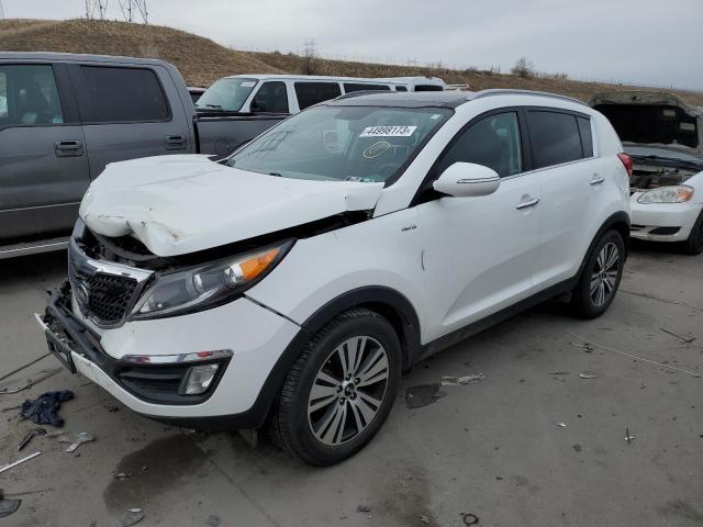 KNDPCCACXG7846377 - 2016 KIA SPORTAGE EX WHITE photo 1