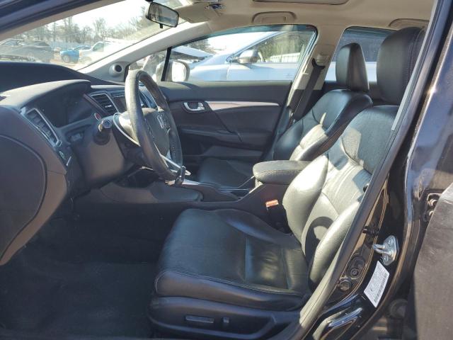 2HGFB2F97FH515346 - 2015 HONDA CIVIC EXL შავი ფოტო 7