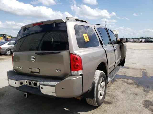 5N1BA08A47N723202 - 2007 NISSAN ARMADA SE GRAY photo 4