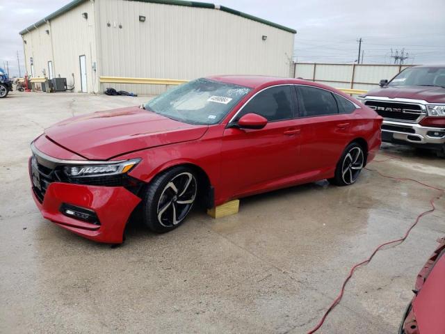 1HGCV1F32KA153063 - 2019 HONDA ACCORD SPORT RED photo 1