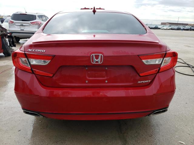 1HGCV1F32KA153063 - 2019 HONDA ACCORD SPORT RED photo 6