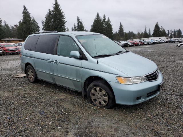 5FNRL18854B108801 - 2004 HONDA ODYSSEY EX BLUE photo 4