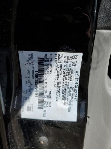 1FAHP34N26W249496 - 2006 FORD FOCUS ZX4 BLACK photo 12