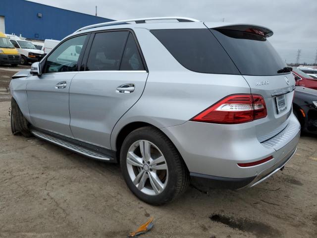 4JGDA5HB9EA271640 - 2014 MERCEDES-BENZ ML 350 4MATIC SILVER photo 2