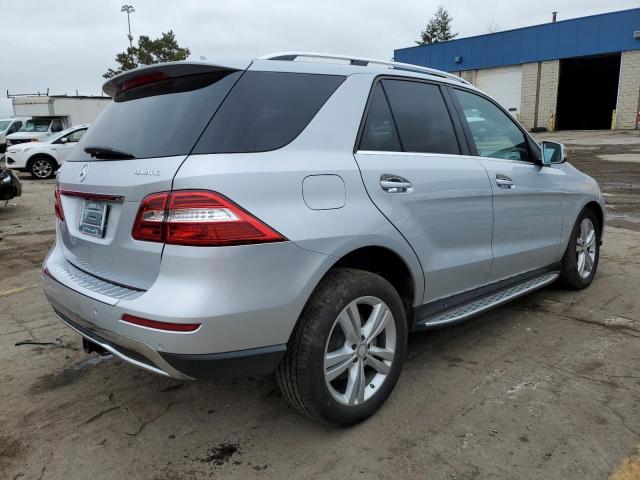 4JGDA5HB9EA271640 - 2014 MERCEDES-BENZ ML 350 4MATIC SILVER photo 3