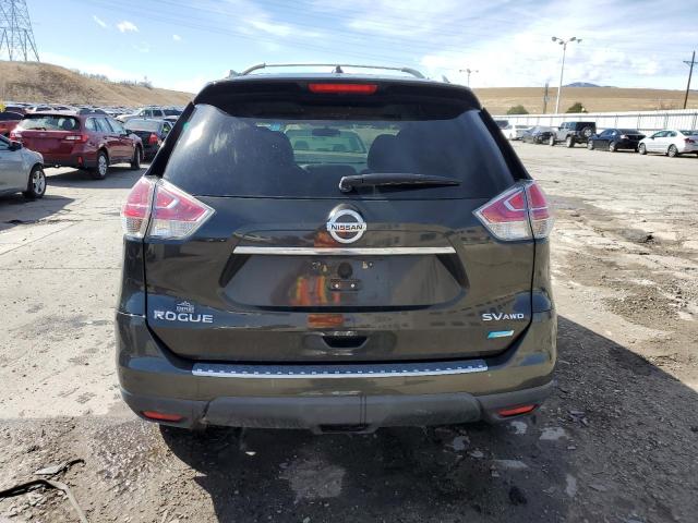 5N1AT2MVXEC811030 - 2014 NISSAN ROGUE S BROWN photo 6