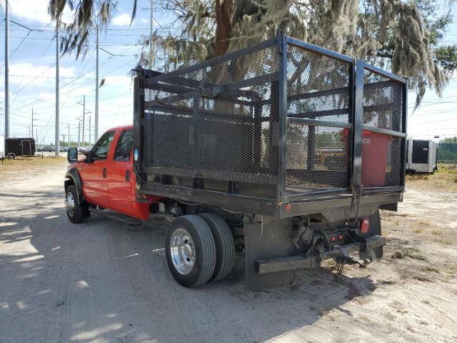 1FDXW46P95EA24974 - 2005 FORD F450 SUPER DUTY RED photo 2