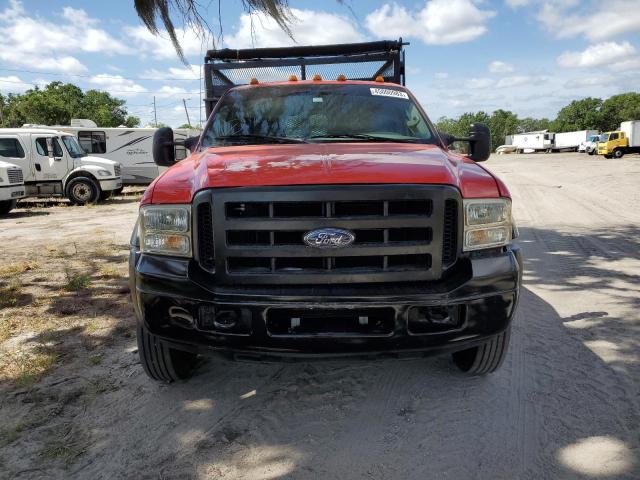 1FDXW46P95EA24974 - 2005 FORD F450 SUPER DUTY RED photo 5