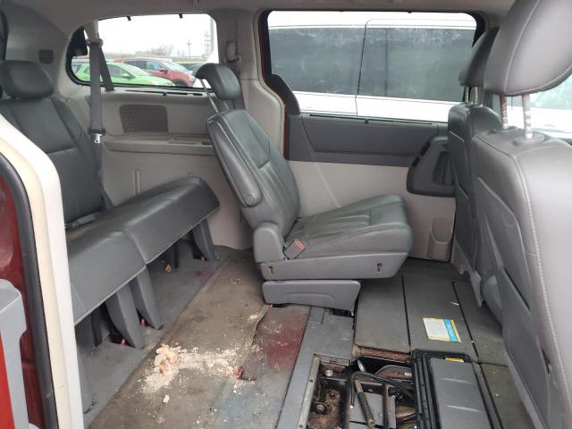 2A8HR54P68R763342 - 2008 CHRYSLER TOWN & COU TOURING წითელი ფოტო 11