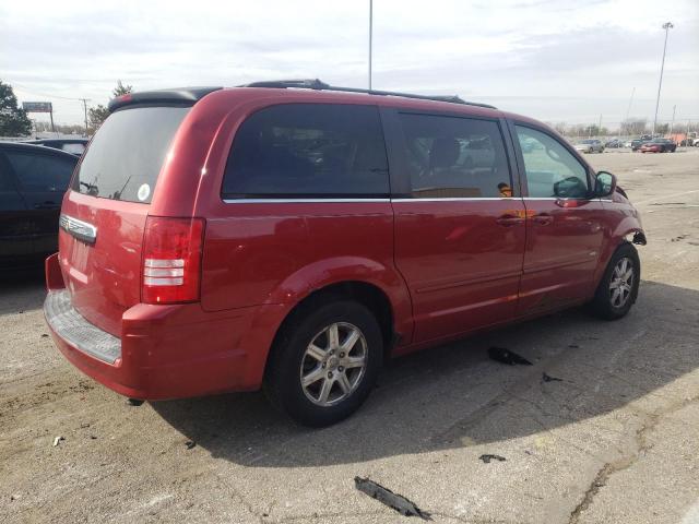 2A8HR54P68R763342 - 2008 CHRYSLER TOWN & COU TOURING წითელი ფოტო 3