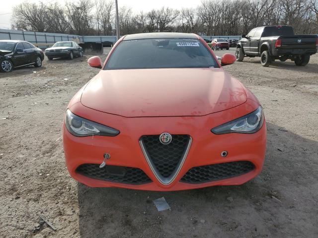 ZARFAEDN9H7529949 - 2017 ALFA ROMEO GIULIA Q4 ORANGE photo 5