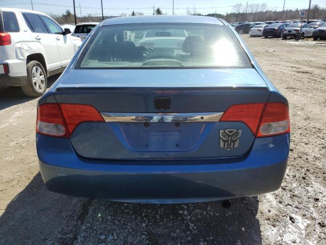 19XFA16699E023645 - 2009 HONDA CIVIC LX-S BLUE photo 6