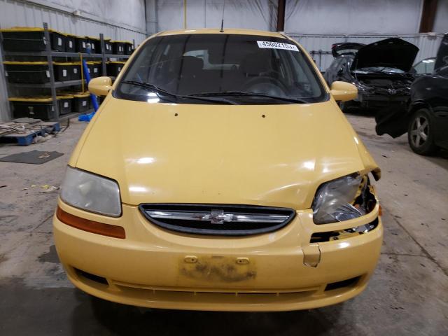 KL1TD66688B085175 - 2008 CHEVROLET AVEO BASE YELLOW photo 5